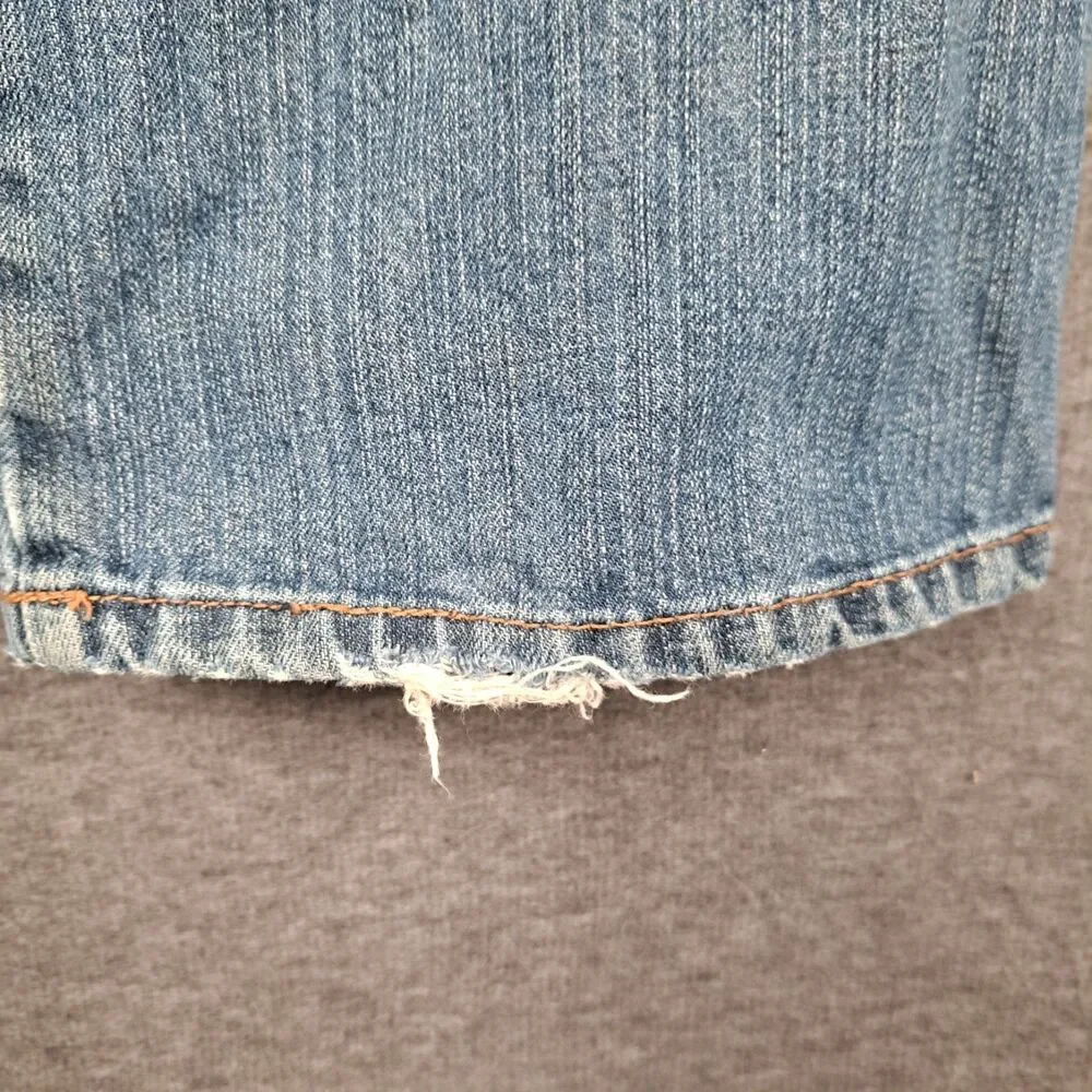 Wrangler Retro Slim Straight Jeans Mens 38x33* Medium Wash Stretch Denim Western